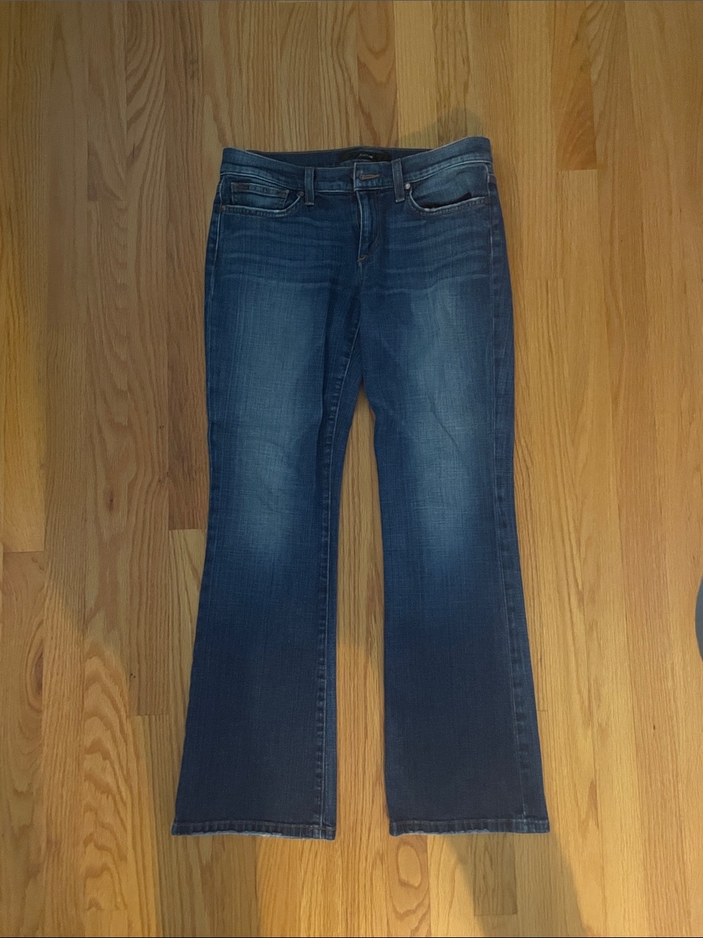 Joe's Jeans Medium Wash Flare Wide-Leg Jeans